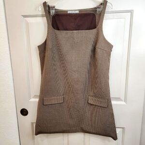 Abercrombie & Fitch Glen Plaid Brown Mini Dress L